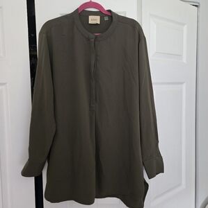 Elie Tahari Olive Green Women's Tunic